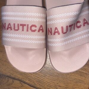 Nautica Pink Slide Sandals Like New Size 8